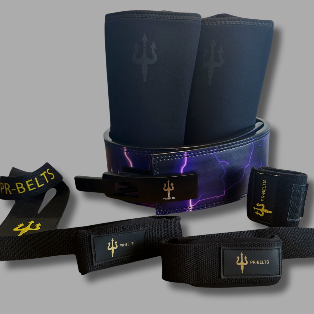 Purple lightning lever belt bundle